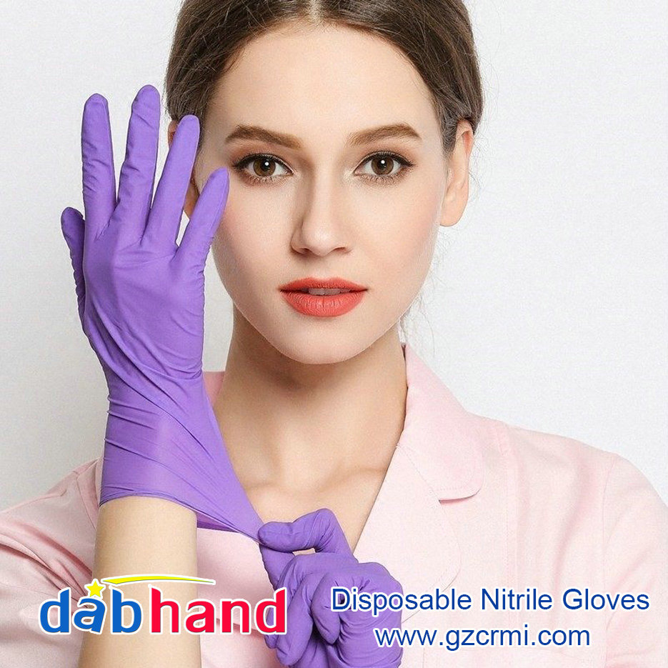 Dabhand nitrile protective glove
